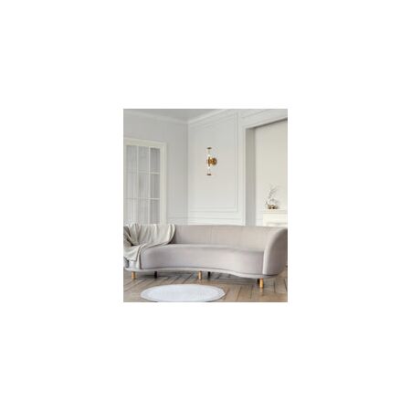 Wall Int S/M 2 x SES Up/Dn 2 x TUBULAR CLR Glass w/ Chrome Base