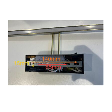 WALL Int S/M 20W LINEAR Adj Chrome Tri Dim FR Diff L606 1334Lm