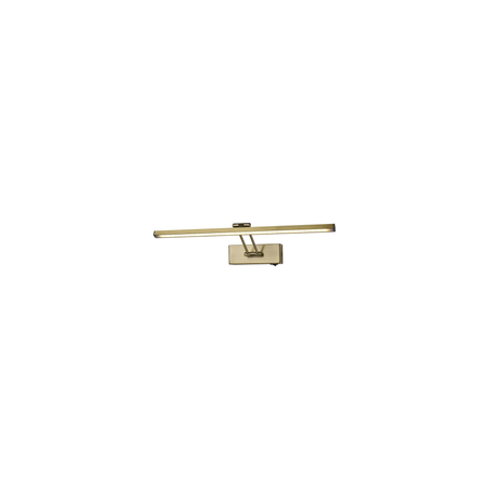WALL Int S/M 20W LINEAR Adj Ant Brass Tri Dim FR Diff L606 1334Lm