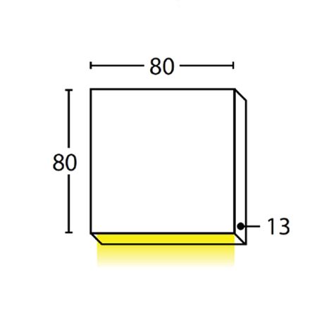 PILLAR FIXED 12V 3W SQ Blk 3K IP65 Flush Mount 300 Lm