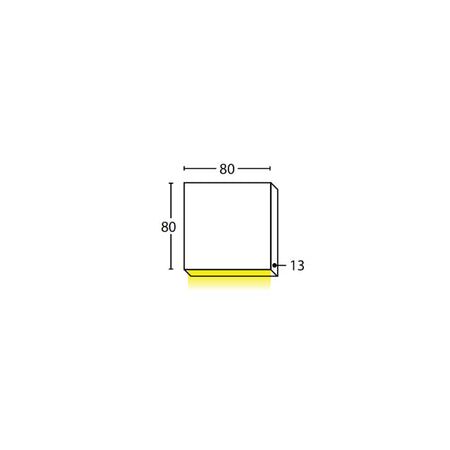 PILLAR FIXED 12V 3W SQ Bronze 3K IP65 Flush Mount 300 Lm