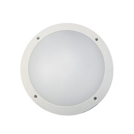 BULKHEAD 12W RND Blk 4K IP66 OD300mm 800 Lm