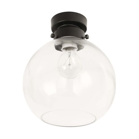 DIY Batten Fitting Smoke (Glass) WINE GLASS OD200mm w/Blk
