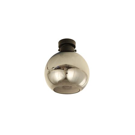 DIY Batten Fitting Smoke (Glass) WINE GLASS OD200mm w/Chrome