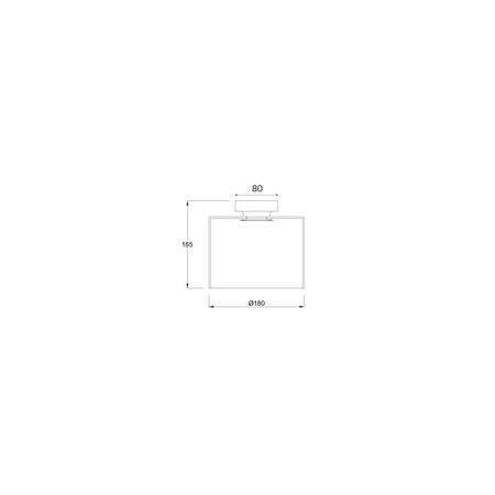 DIY Batten Fitting CLR Glass OBLONG OD180mm w/Chrome