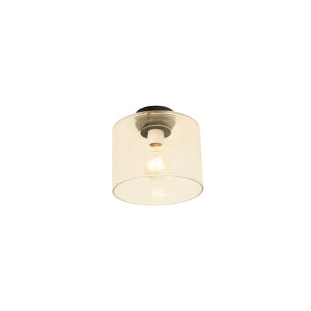 DIY Batten Fitting Smoke Glass OBLONG OD180mm w/Chrome