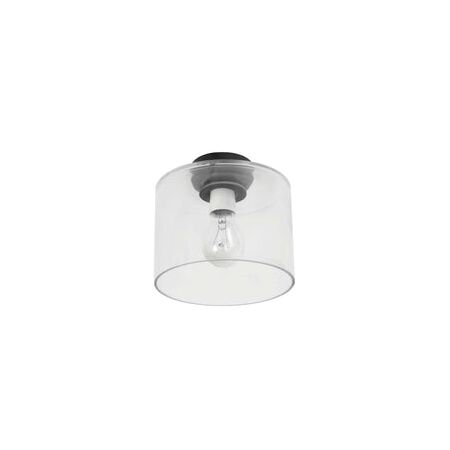 DIY Batten Fitting Smoke Glass OBLONG OD180mm w/Blk