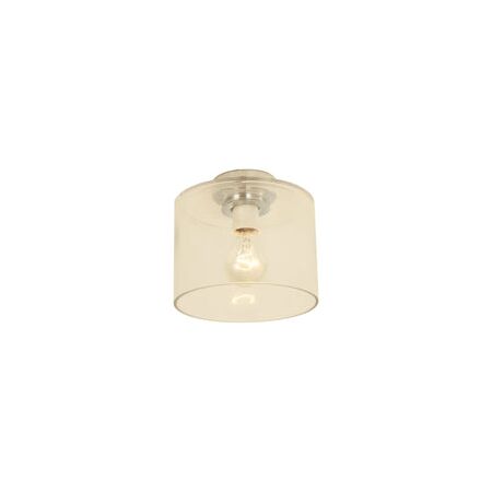 DIY Batten Fitting CLR Glass OBLONG OD180mm w/Chrome