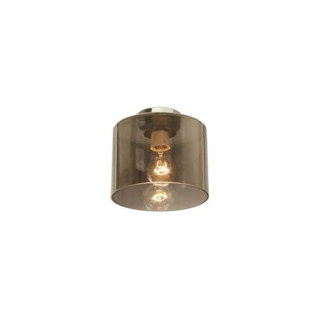 DIY Batten Fitting CLR Glass OBLONG OD180mm w/Chrome