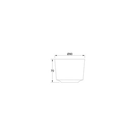 DIY Batten Fix Cover White OD90mm