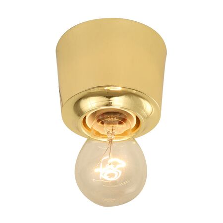 DIY Batten Fix Cover Polished Brass OD90mm