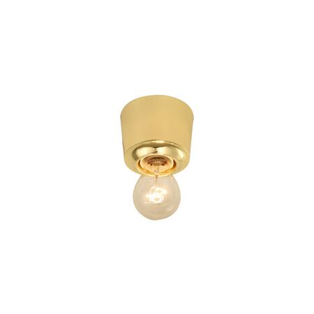 DIY Batten Fix Cover Polished Brass OD90mm