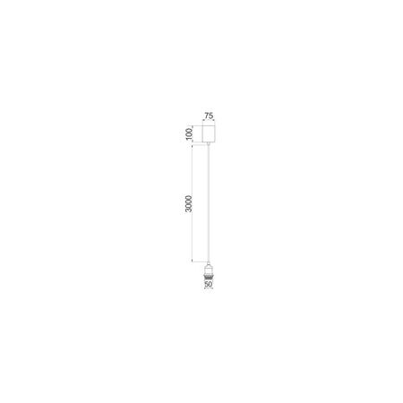 DIY Pendant Suspension Kit Plug in ES WH L 3m
