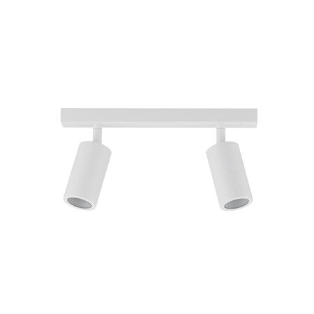 PILLAR ADJ 4 Light GU10 Wh IP44 SQ B/Plate