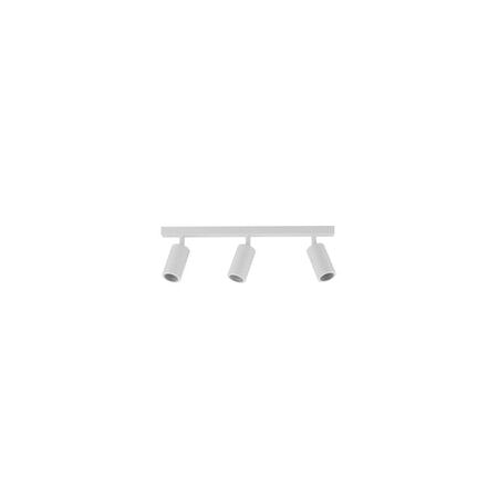 PILLAR ADJ 3 Light GU10 Wh IP44 RECT BAR B/Plate