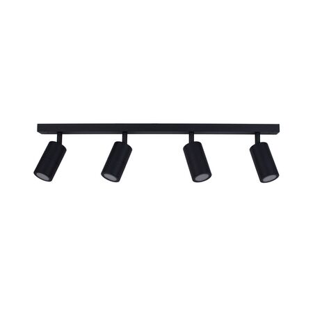 PILLAR ADJ 3 Light GU10 Blk IP44 RECT BAR B/Plate