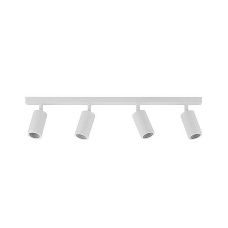 PILLAR ADJ 3 Light GU10 Wh IP44 RECT BAR B/Plate