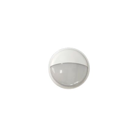 BULKHEAD 20W RND Blk 5K IP65 OD225mm Eyelid 1700 Lm