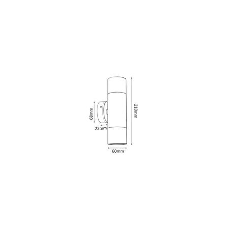 PILLAR FIXED 12V MR16 Matt Grey IP65 RND B/Plate