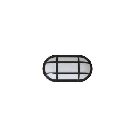 BULKHEAD 20W OVAL Wh 3K IP65 Opt Cage 1700 Lm