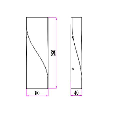 WALL S/M Up/Dn 11W LED TRI 1103 Lm IP65 TWIST Wh Alt Beam