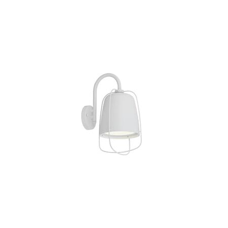 WALL S/M ES ELLIPSE Matt Blk IP44 w/cage