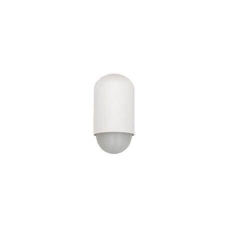 WALL S/M ES OVAL Matt Blk IP44 Opal Diff
