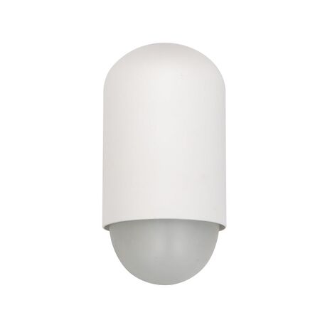 WALL S/M ES OVAL Matt Wh IP44 Opal Diff