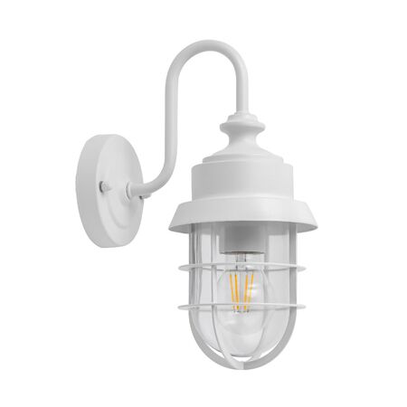 Wall S/M ES Cylinder SS304 Electroplated Copper & Brush Glass IP44 w/cage