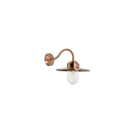 WALL S/M ES Sun Hat Matt Wh Alum IP44 Clr Glass Diff