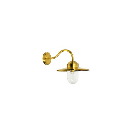 WALL S/M ES Sun Hat SS304 Electroplated Copper & Brush IP44 Clr Glass Diff