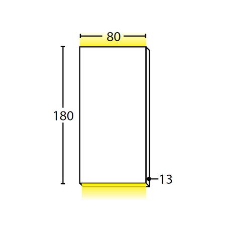PILLAR Up/Dn 2x3W RECT SS316 3K IP65 Flush Mount 2x300 Lm