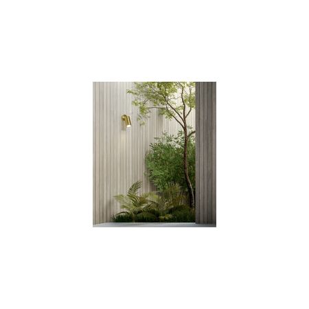 PILLAR FIXED GU10 Solid Polished Brass IP65 RND B/Plate