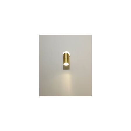 PILLAR Up/Dn GU10 Solid Polished Brass IP65 RND B/Plate