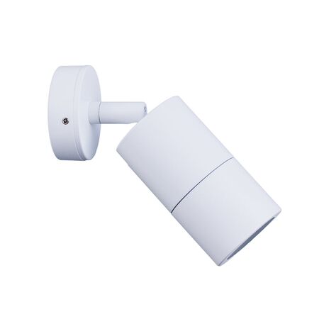 PILLAR FIXED 12V MR16 Wh IP65 RND B/Plate