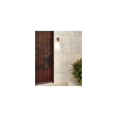 PILLAR FIXED GU10 Solid Aged Brass IP65 RND B/Plate