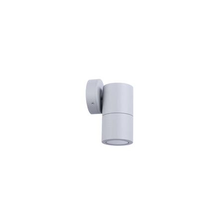 PILLAR FIXED 12V MR16 Matt Grey IP65 RND B/Plate