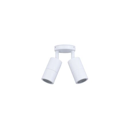 PILLAR Up/Dn 12V MR16 Wh IP65 RND B/Plate
