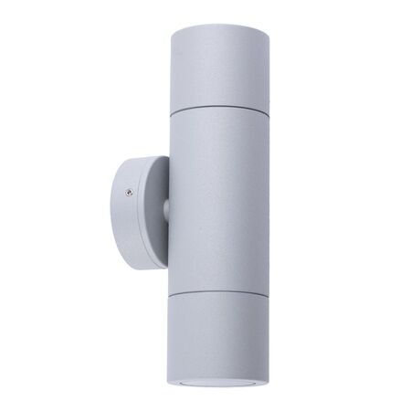 PILLAR D/ADJ 12V MR16 Matt Grey IP65 RND B/Plate