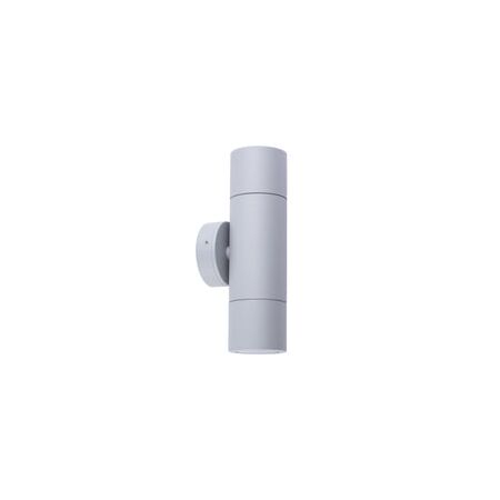 PILLAR D/ADJ 12V MR16 Matt Grey IP65 RND B/Plate