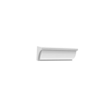 WALL S/M 13W LED TRI 1040Lm IP65 Curved Wedge Dark Grey Opal Diff