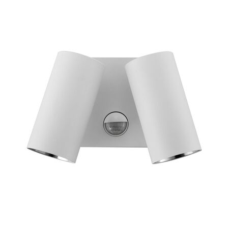 D/ADJ Pillar LED Matt Wh P/Coated Aluminium 3K / 4K/ 5.5K (2 x 850 Lm) IP65 16W