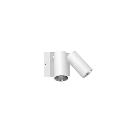D/ADJ Pillar LED Matt Wh P/Coated Aluminium 3K / 4K/ 5.5K (2 x 850 Lm) IP65 16W w/sensor