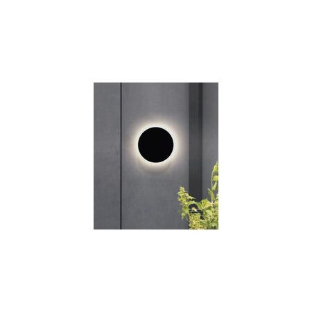 WALL S/M 12W RND Blk LED Tri 3K/4.2K/6.5K 1300 Lm IP65 Backlit OD180mm