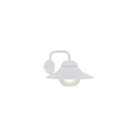 WALL S/M ES Sun Hat Matt Blk IP44 Frosted Glass Diff