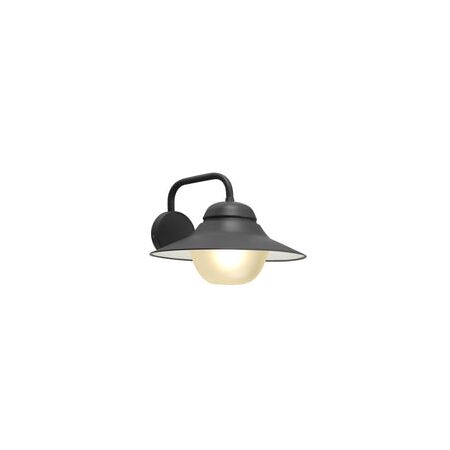 WALL S/M ES Sun Hat Matt Wh IP44 Frosted Glass Diff