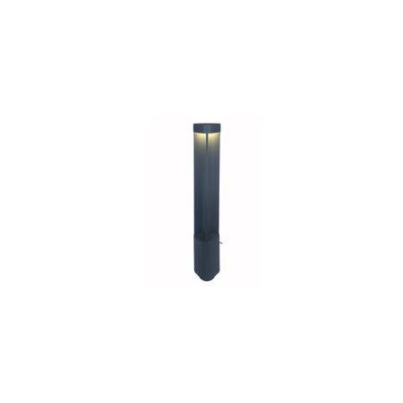 BOLLARD 7W TRNGL Grey 3K IP54 H800mm 120 Lm