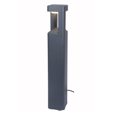 BOLLARD 7W TRNGL Grey 3K IP54 H800mm 120 Lm