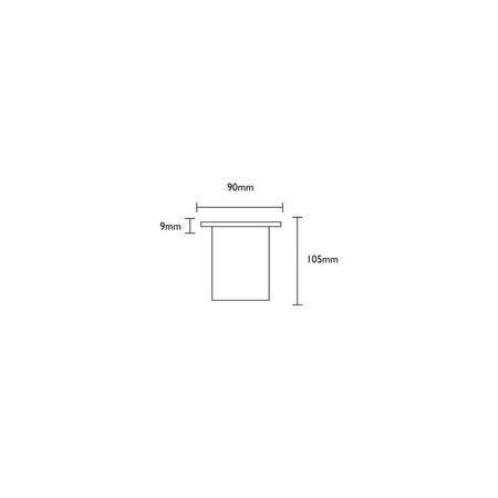INGROUND MR16 RND Cop IP67 F/Plate 90mm  Open
