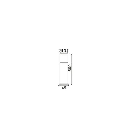 BOLLARD ES Elanora RND SS304 IP44 H1000mm